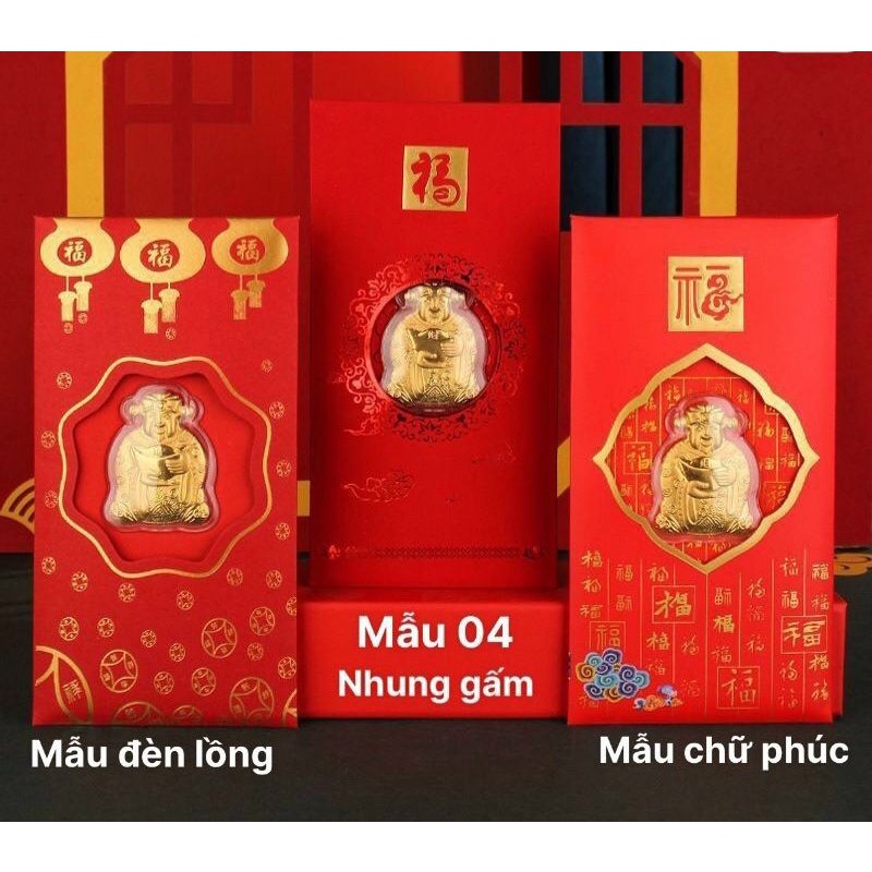 Lì xì tết trâu ngũ hổ thần tài phát tài lộc cho năm mới hót nhất năm 2023