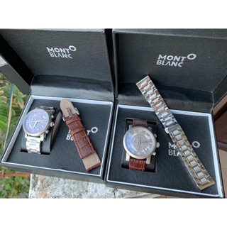 Đồng hồ Montblanc 6 kim dành cho Nam tặng dây thép không gỉ