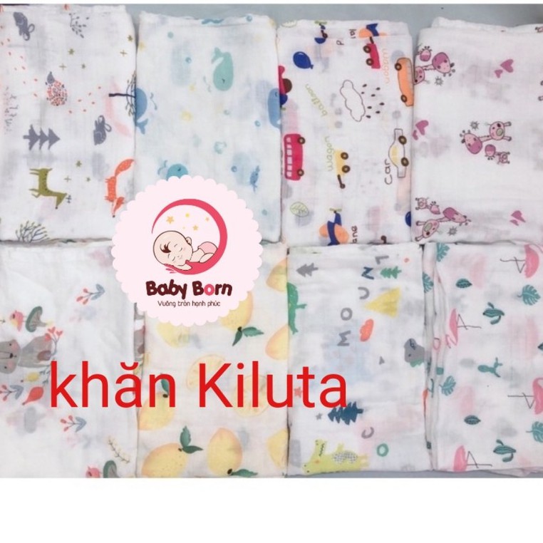 Khăn muslin cotton thấm hút tốt 1.1 ×1.2m ( hàng gia công )