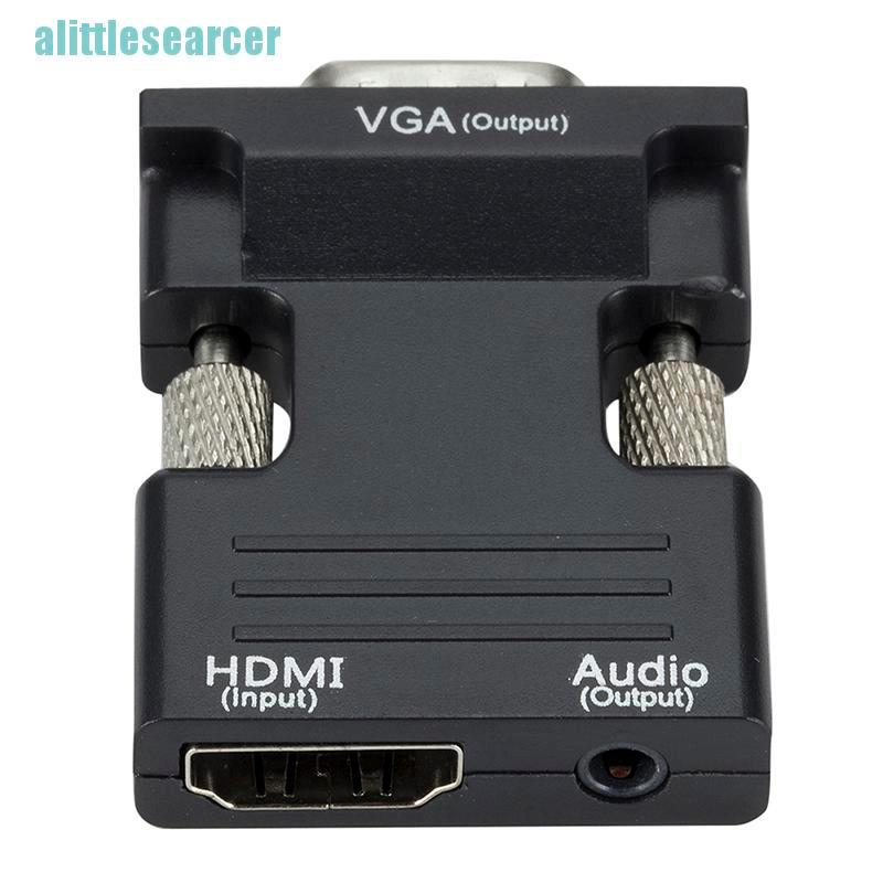 Đầu Chuyển Đổi Hdmi Cái Sang Vga Đực / Audio Hỗ Trợ Âm Thanh 1080p