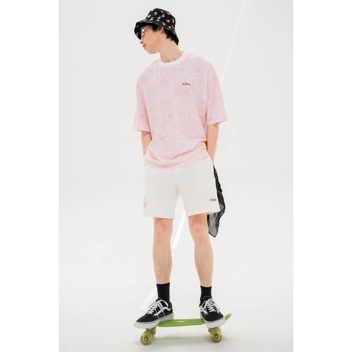 Áo Thun BOO Unisex Dáng Oversize, Cotton Cao Cấp In Tràn Pattern Họa Tiết The Simpsons BZL