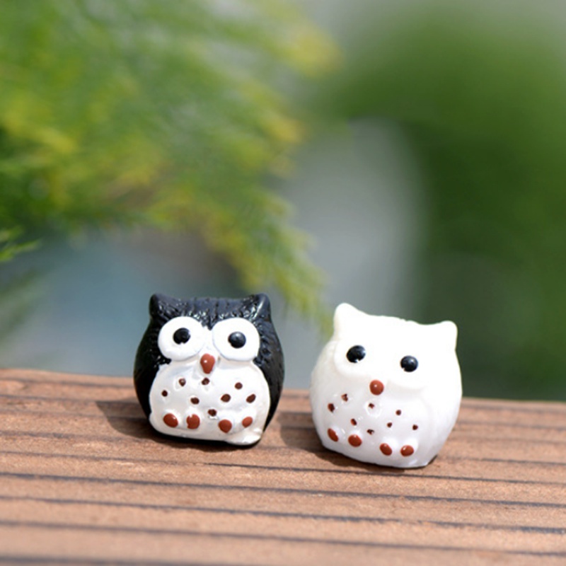 1 Đồ trang trí Chim Cú Trang Trí Vườn Cây Bonsai