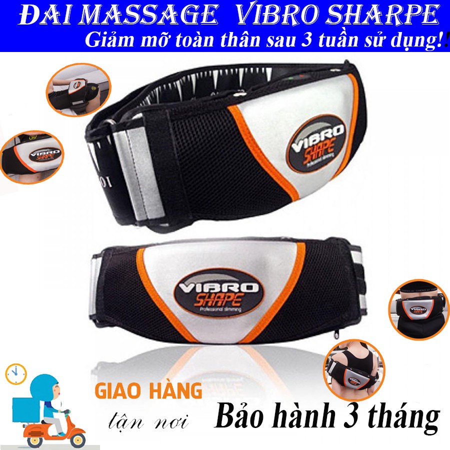 [HÀNG HÓT] Đai Massage Rung Nóng Giảm Mỡ Bụng Và Toàn Thân Hiệu Quả-Bảo Hành 3 Tháng