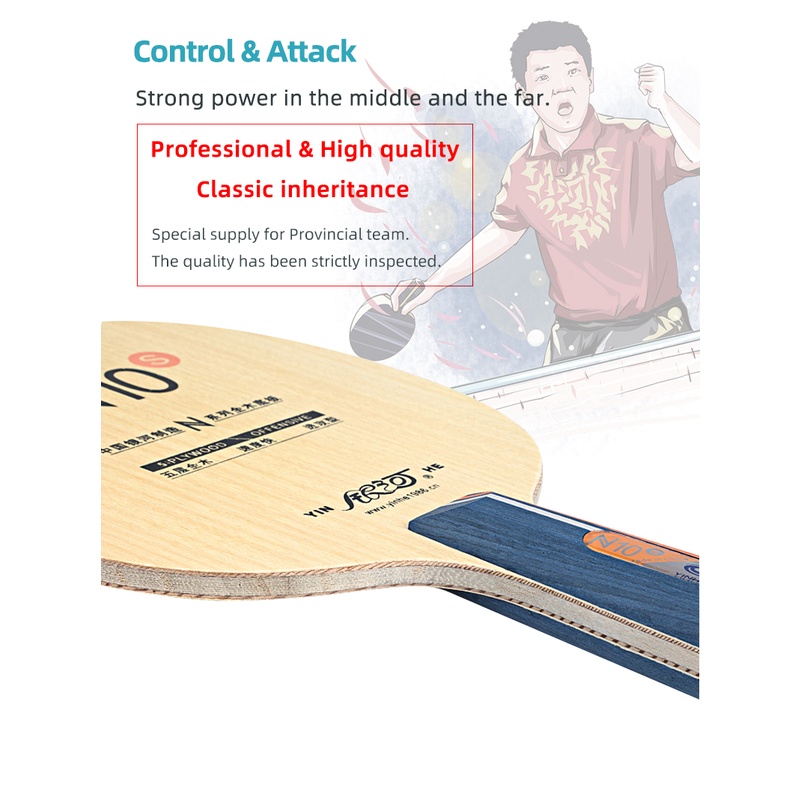 Vợt Đánh Bóng Bàn 5 Lưỡi N10s N-10 Chất Lượng Cao