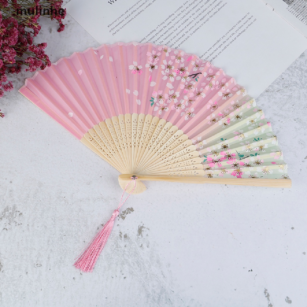 Quạt Xếp Cầm Tay mulinhe 1XFan Phong Cách Trung Hoa Nhật Bản Dùng Làm Quà Tặng Đám Cưới