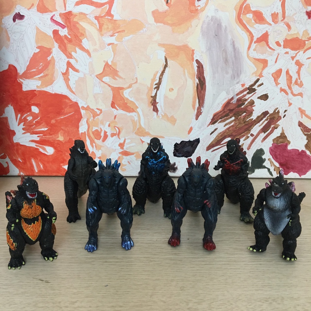 Mô Hình Rời Từng Nhân Vật Khủng Long Godzilla - Trong Đại Chiến Quái Vật Godzilla