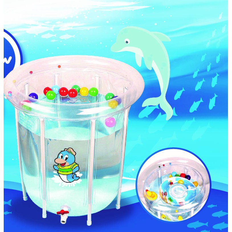 FREE SHIP !!! (BẢO HÀNH TRỌN ĐỜI) BỂ BƠI ĐỨNG THÀNH CAO TRONG SUỐT DOCTOR DOLPHIN 9BABY SIZE ĐẠI