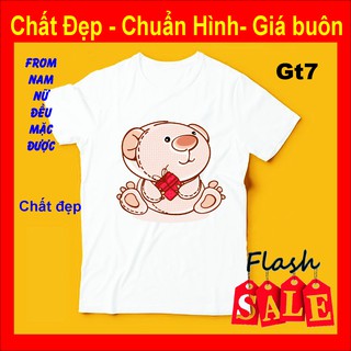 Áo thun Gấu teddy GT7..1, chất đẹp, bao đổi trả,phông