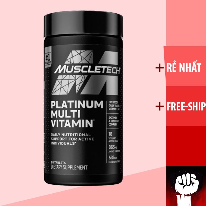 Vitamin Tổng Hợp Cao Cấp | Muscletech Platinum Multivitamin 90 Viên