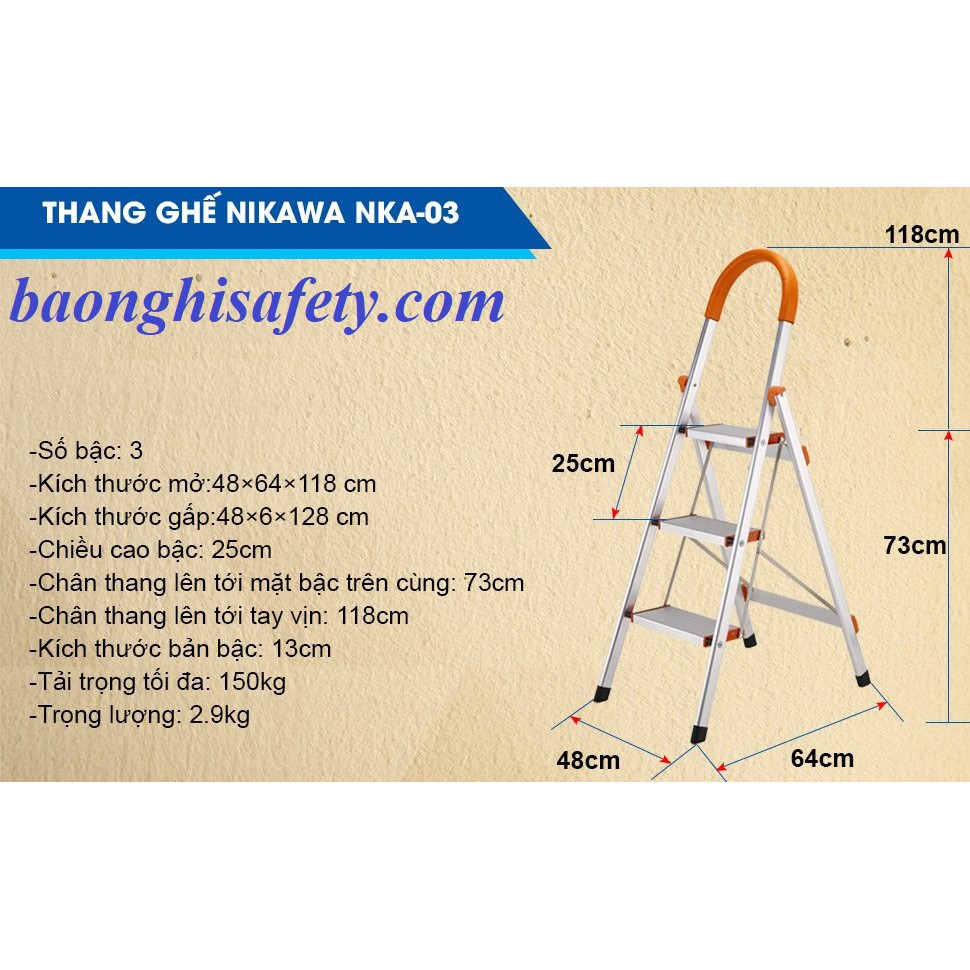 THANG GHẾ NIKAWA NKA-03