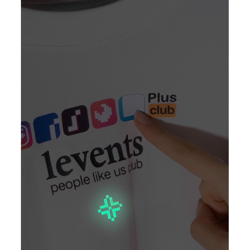 ÁO LEVENTS LVS x PLUSCLUB TEE/White (restock SEASON 2021) | BigBuy360 - bigbuy360.vn