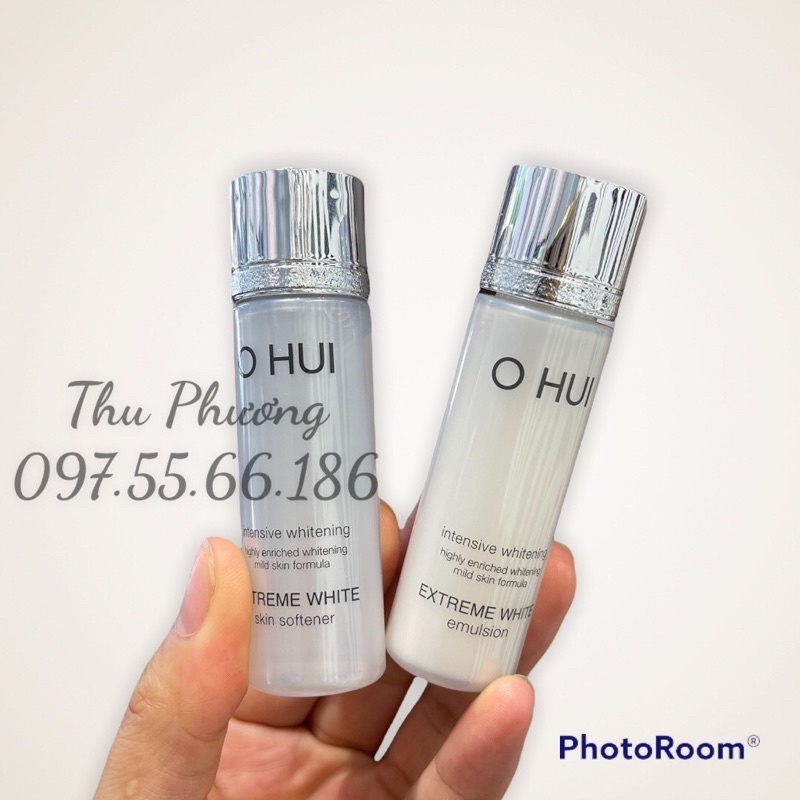 cặp nước hoa hồng sữa dưỡng trắng da Ohui white 20ml ( tách set )
