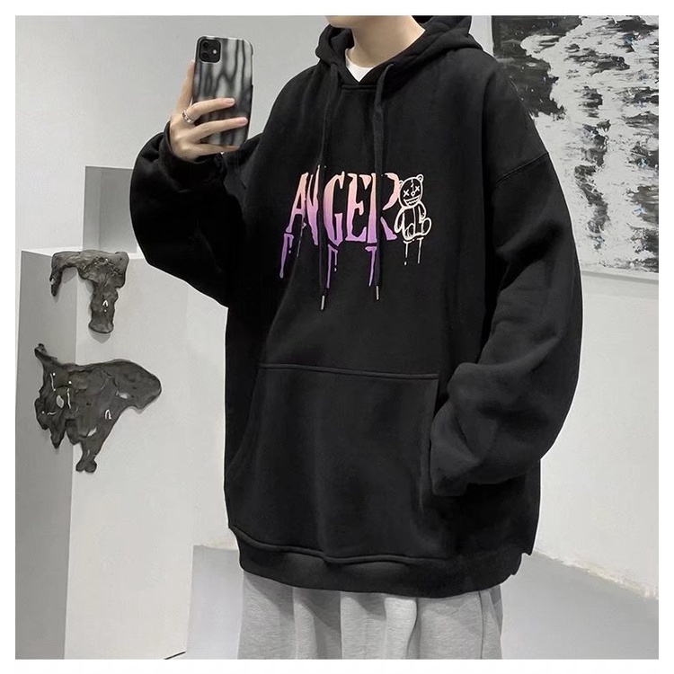 Áo khoác Hoodie dày chất lượng cao không khóa kéo cho nam nữ