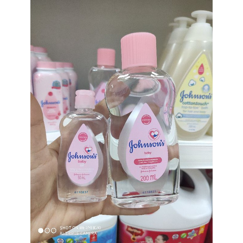 (chính hãng)Dầu matxa dưỡng ẩm Johnson's baby nhập khẩu chính hãng 50ml 200ml