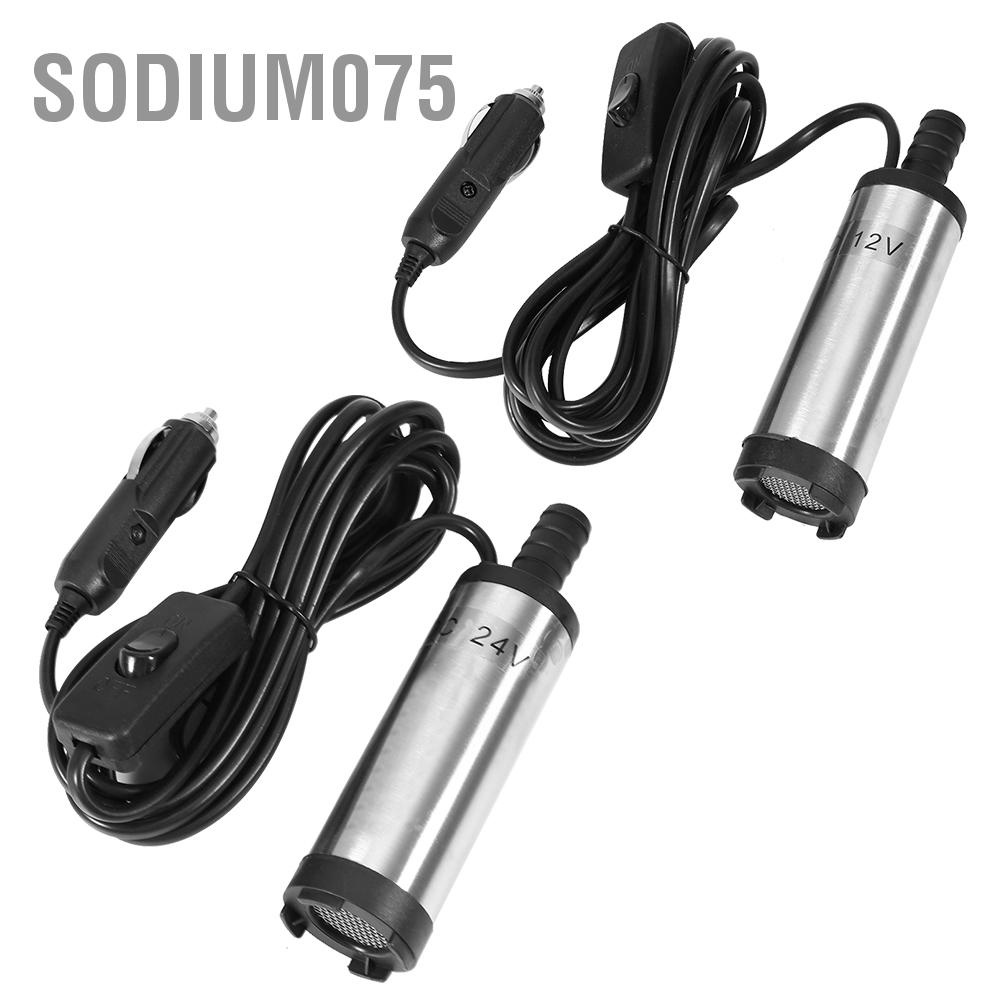 Hàng Hot Máy bơm nước điện bằng thép không gỉ 38mm Truyền dầu DC cho thiết bị nông nghiệp Hàng giao ngaySodium075