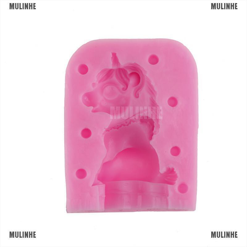 Bộ 2 Khuôn Silicone Làm Bánh Hình Kỳ Lân 3D