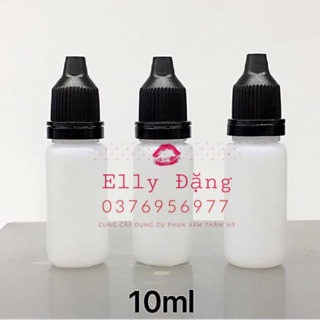 10 Lọ Chiết Nhựa 10ml , Lọ chiết nhựa nắp đen dùng Chiết mực , chiết tê