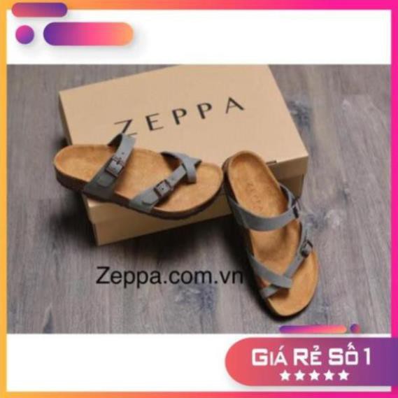 [Sale 3/3] ZEPPA - Gian Hàng Chính Hãng - Dép đế trấu nam & nữ - Màu xám (Size: 35-46) DL Sale 11 -op1 " _