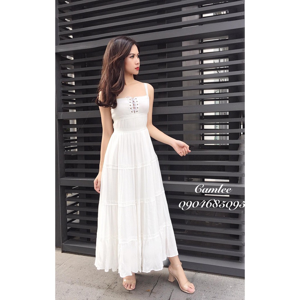 váy maxi đan dây ngực