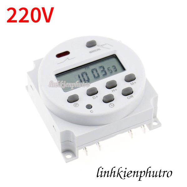 Bộ Công Tắc Timer Hẹn Giờ Điện Tử CN101A - 220V