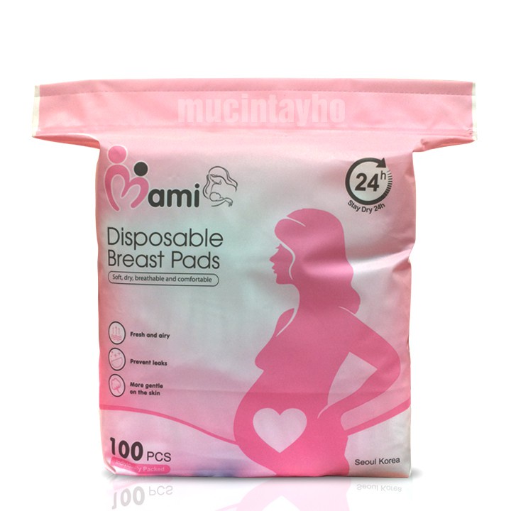 Túi 30 miếng thấm sữa cao cấp siêu thấm hút Mami Care Hàn Quốc