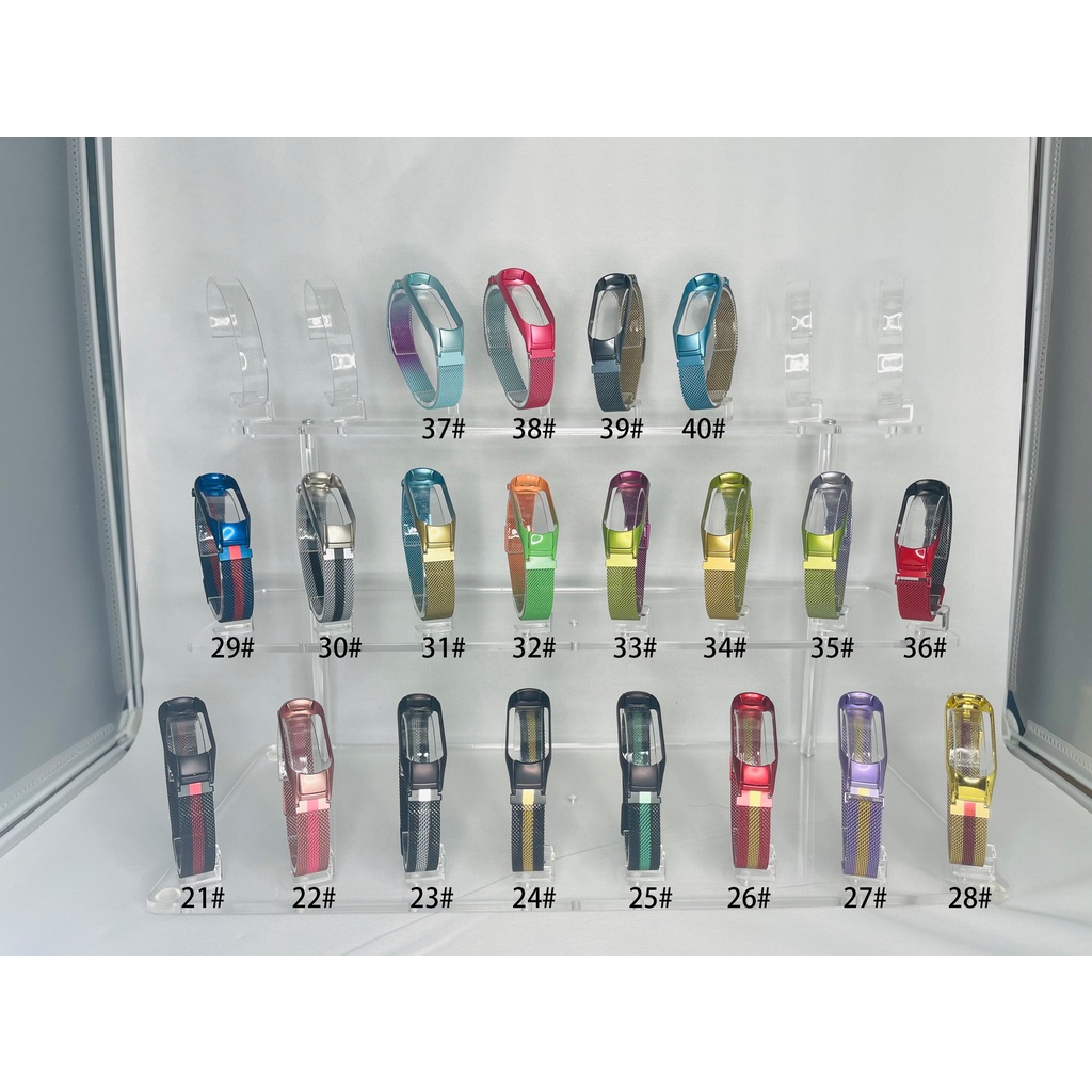 Dây Đeo Inox Milanese Khóa Nam Châm Cho Đồng Hồ Thông Minh mi band 7 Xiaomi mi band 6 / 5 / 4 / 3