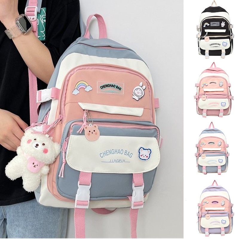 Balo nữ đi học thời trang Ulzzang Hàn Quốc, cặp sách đẹp hàng cao cấp dễ thương