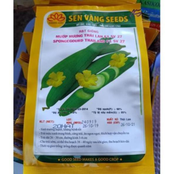 Hạt giống mướp hương Thái Lan F1 SV27 Sen Vàng Seeds