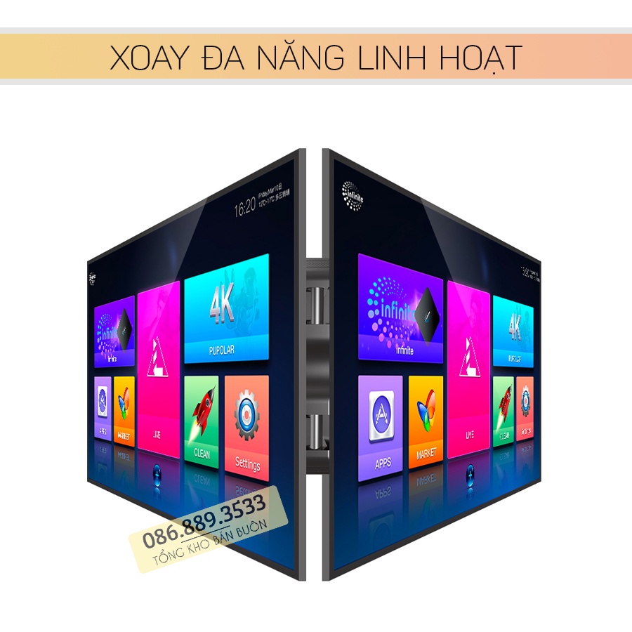 Giá Treo Tivi Góc Xoay NB P6 45 - 75 Inch - Khung Treo Tivi P6 Xoay Đa Năng