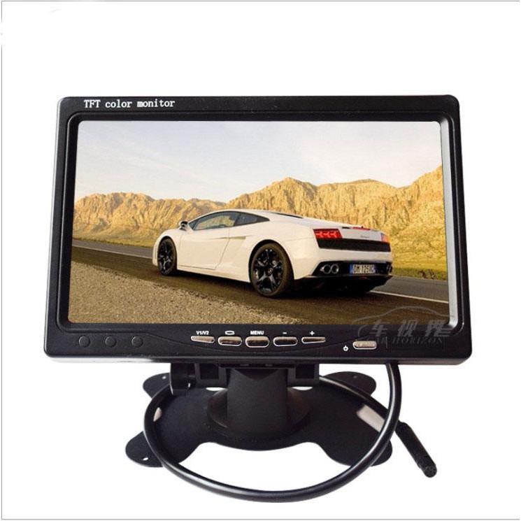 Màn hình 7 inch hiển thị trên ô tô, hỗ trợ HDMI, AV + camera lùi hồng ngoại cao cấp The Royal's
