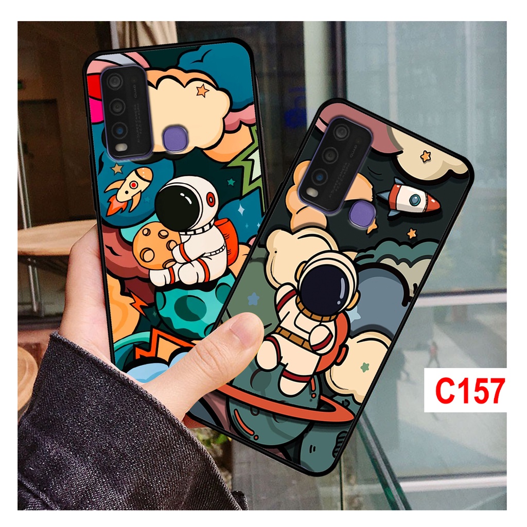 Ốp lưng Vivo Y30 - Y50 in hình phi hành gia, vũ trụ ngân hà. Ốp vivo y30 - y50 in hình rẻ bền đẹp.
