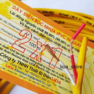 DÂY ĐÔI  (DÂY DẸT)RUỘT MỀM 2X1 - LiOA