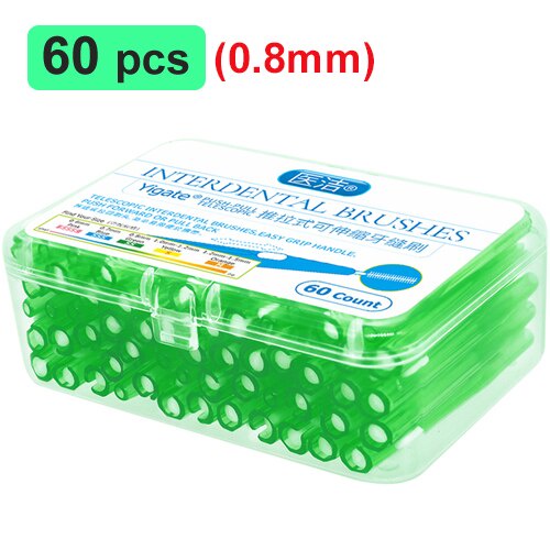[Hàng mới về] Tăm xỉa răng làm sạch kẽ răng hình chữ l chăm sóc răng miệng 0.6-1.5mm YR
