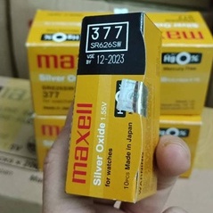 Pin SR626SW 377 Maxell Silver Oxide 1.55V  - Pin Đồng Hồ Hàng Chính Hãng Maxell