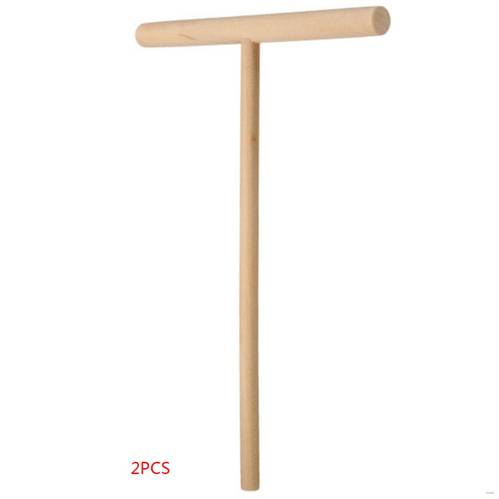 Set 2 Dụng Cụ Làm Khoai Tây Chiên Hình Chữ T Bằng Gỗ