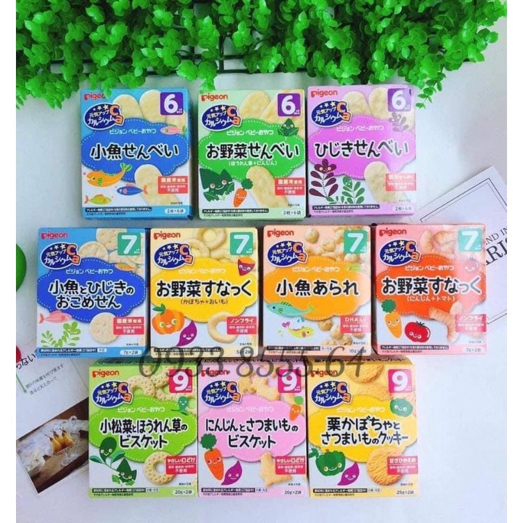 Bánh ăn dặm Piegon đủ vị cho bé từ 6m
