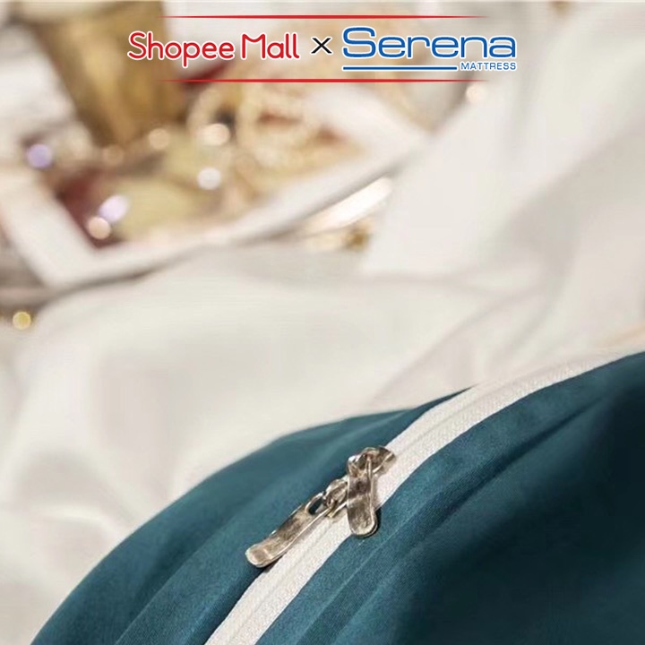Bộ Vỏ Chăn Ga Gối 5 Món Tencel 80S SERENA Chính Hãng Set Combo Ra Drap Gối Đệm Nệm Trải Giường Trần Bông Cao Cấp