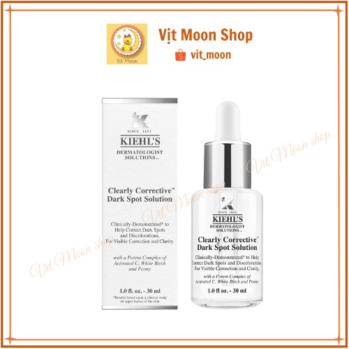 KIEHLS Serum Tinh Chất Serum Làm Sáng Da &amp; Mờ Thâm Mụn Clearly Corrective™ Dark Spot Solution