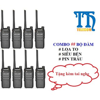 BỘ 8 MÁY BỘ ĐÀM CP 318 MÁY BỀN - PIN TRÂU