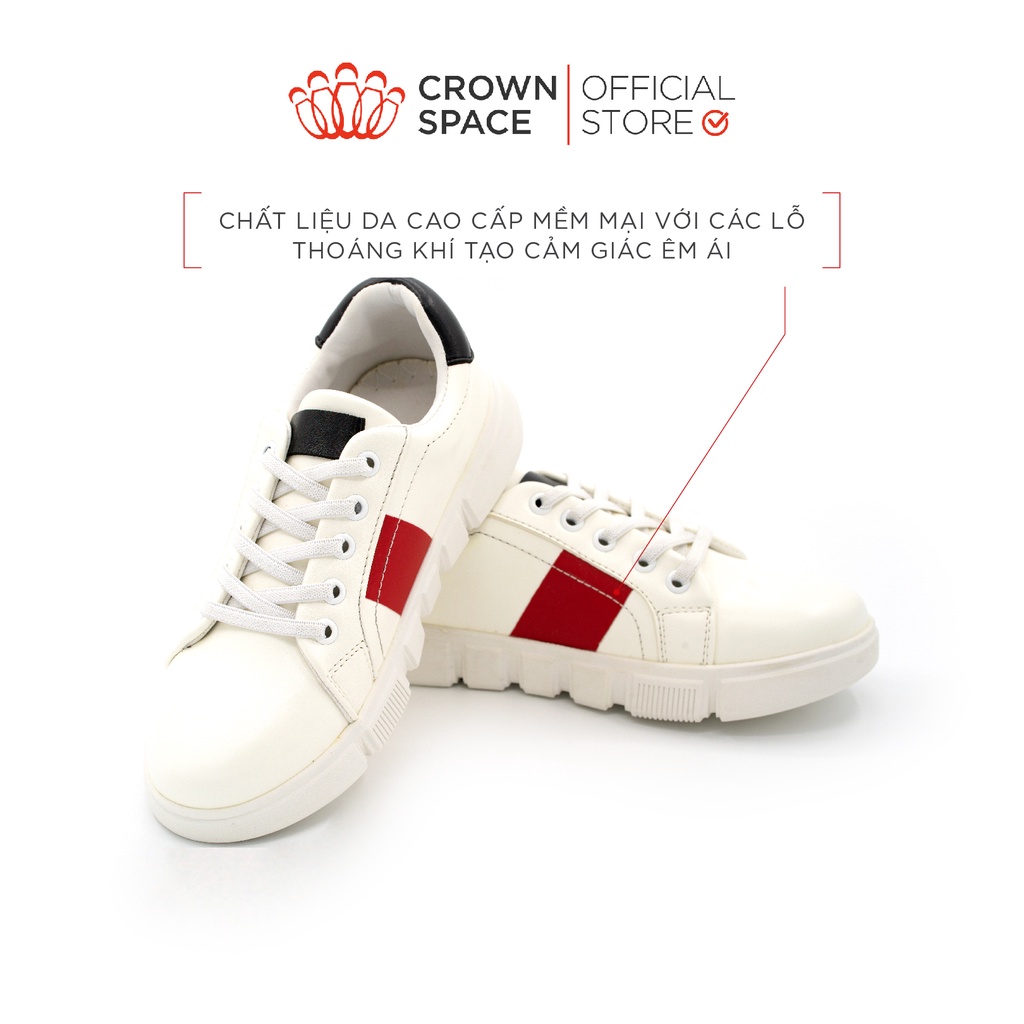 Giày Thể Thao Sneaker Bé Trai Đi Học Đi Chơi Crown Space Cao Cấp CRUK252 Nhẹ Êm, Chống Hôi Chân Size 28 đến 36