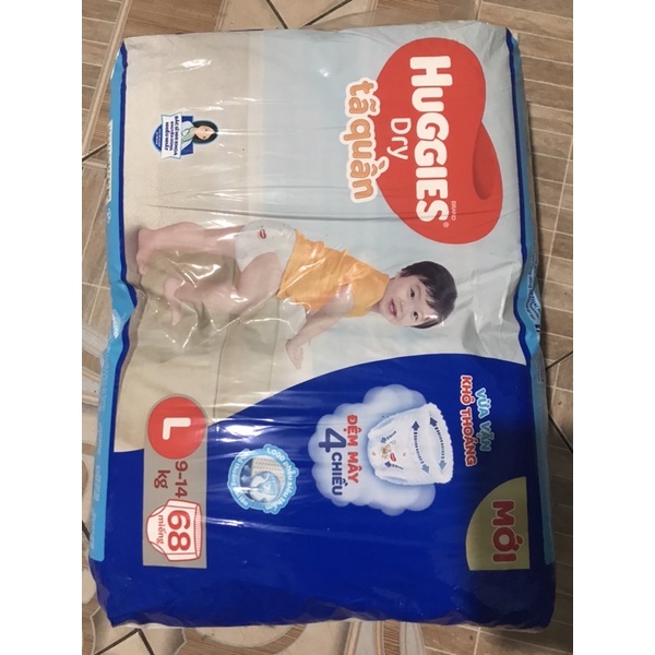 (thanh lý) combo 2 bỉm quần huggies size L (9-14kg)