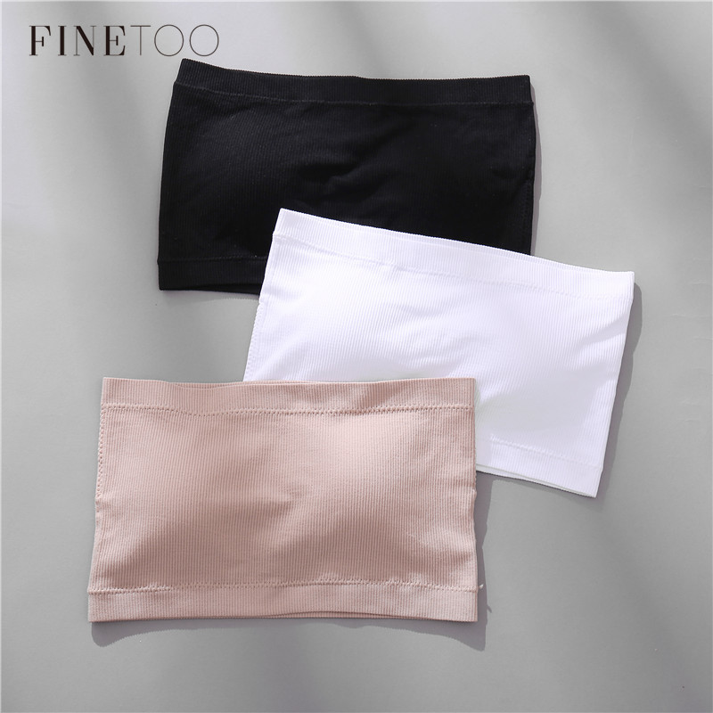 Áo Ngực Ống Croptop FINETOO B121 Liền Mạch Có Miếng Đệm Nâng Ngực Size M-XL Quyến Rũ Dành Cho Nữ