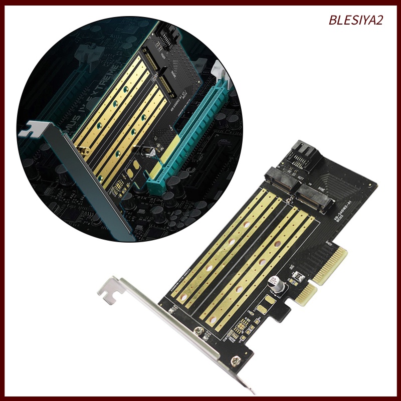 [BLESIYA2] Durable PCIE to M2/M.2 Adapter 2280 2260 2242 for NVMe or SATA SSD Linux