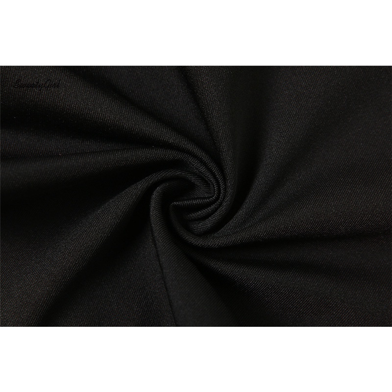 Đầm Ôm Dáng Không Tay Hở Vai Màu Đen Trơn Thời Trang 2022 Gợi Cảm Cho Nữ