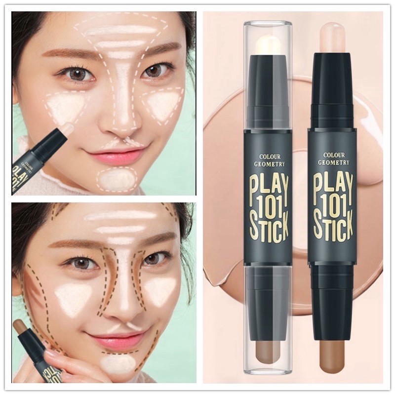 2 in1 concealer highlight shadow face contouring makeup