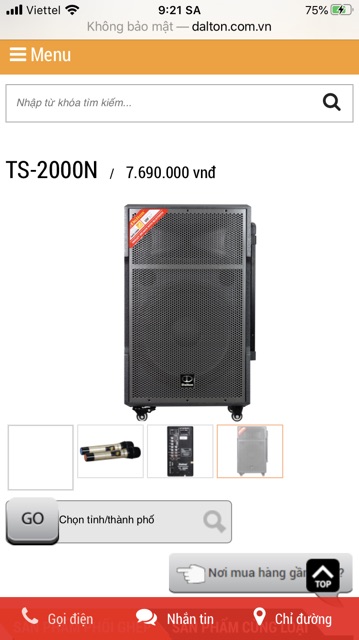 LOA KÉO DALTON TS-15G2000N ( Bass 40cm, 600W)