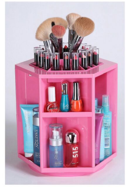 Kệ mỹ phẩm lục giác xoay 360 độ