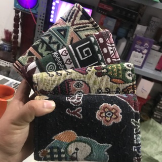 [ Bán Sỉ Sock ] Ví thổ cẩm cầm tay nữ