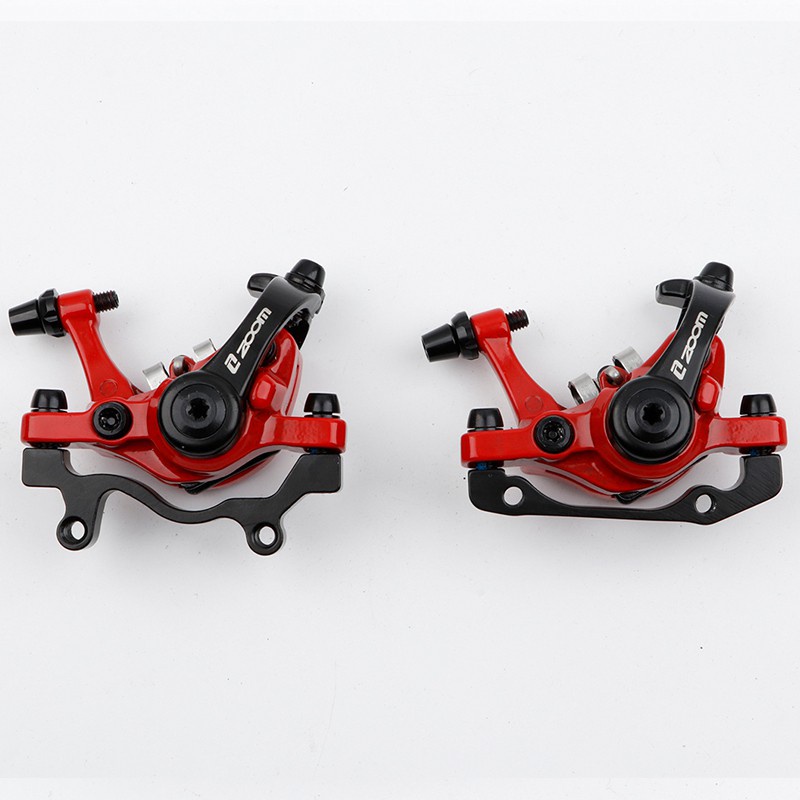 ZOOM Má Phanh Xe Đạp Leo Núi DB680 Phanh Đĩa Kéo Đường Pittông Đôi Hợp Kim Phanh Xe Đạp Leo Núi