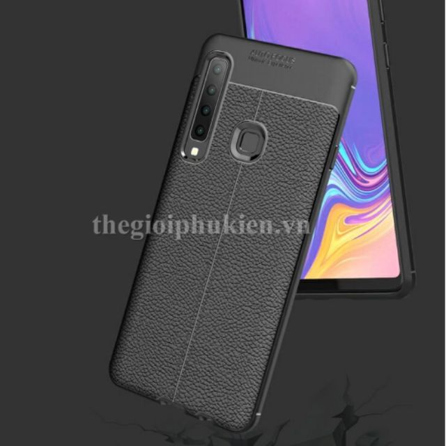 Ốp lưng giả vân da samsung A9 2018 chính hãng auto focus